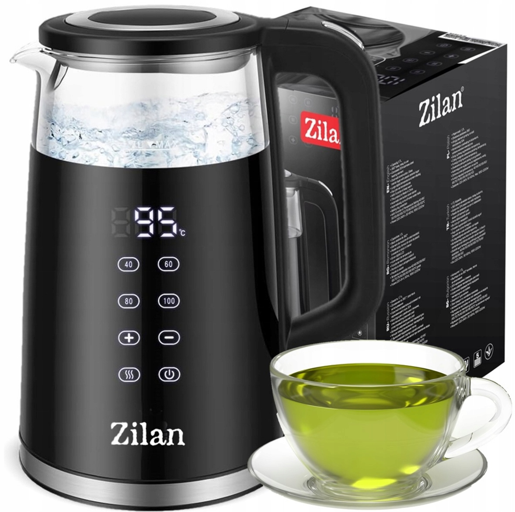 Zilan ZLN7859 rýchlovarná kanvica 2200 W 1,7 l čierna